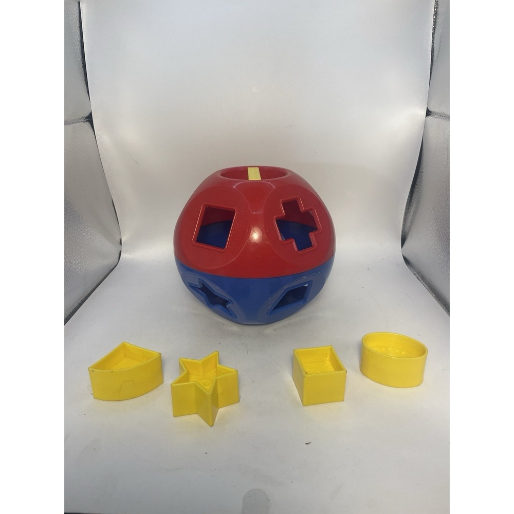 Vintage Tupperware Shape-O Toy Ball Shape Sorter InCOMPLETE 4 Piece Only 6"...